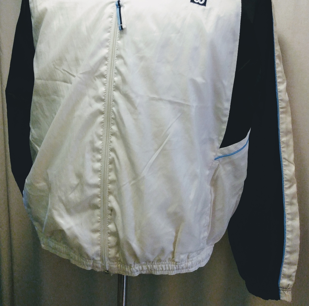 Vintage Wilson's Windbreaker Jacket Mens M Black W - Picture 2 of 7